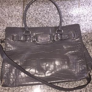 Grey Snakeskin Leather Michael Kors Bag